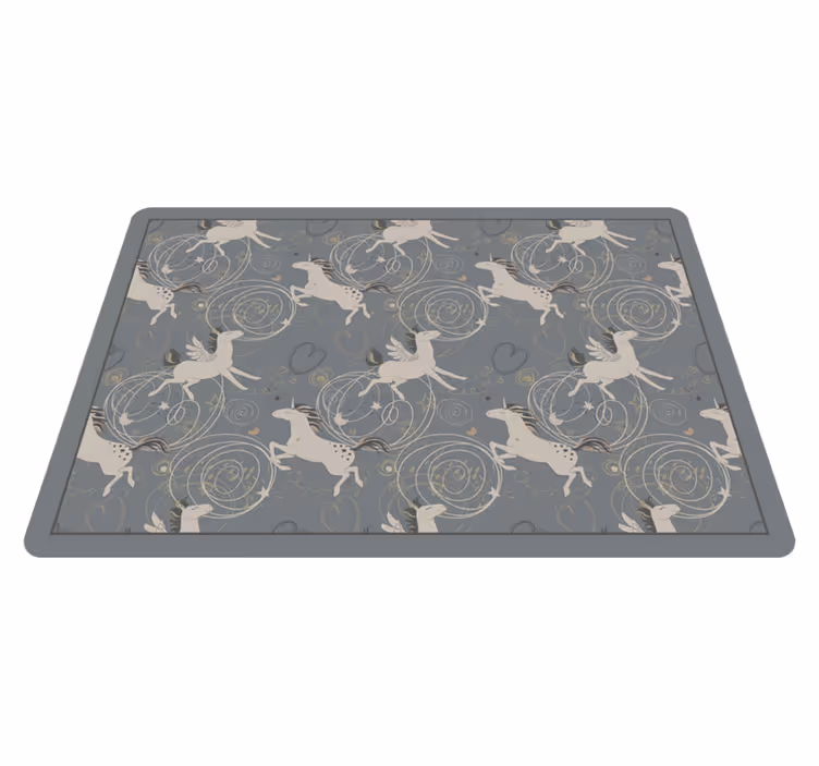 Whimsical Unicorns Design kids carpet - TenStickers