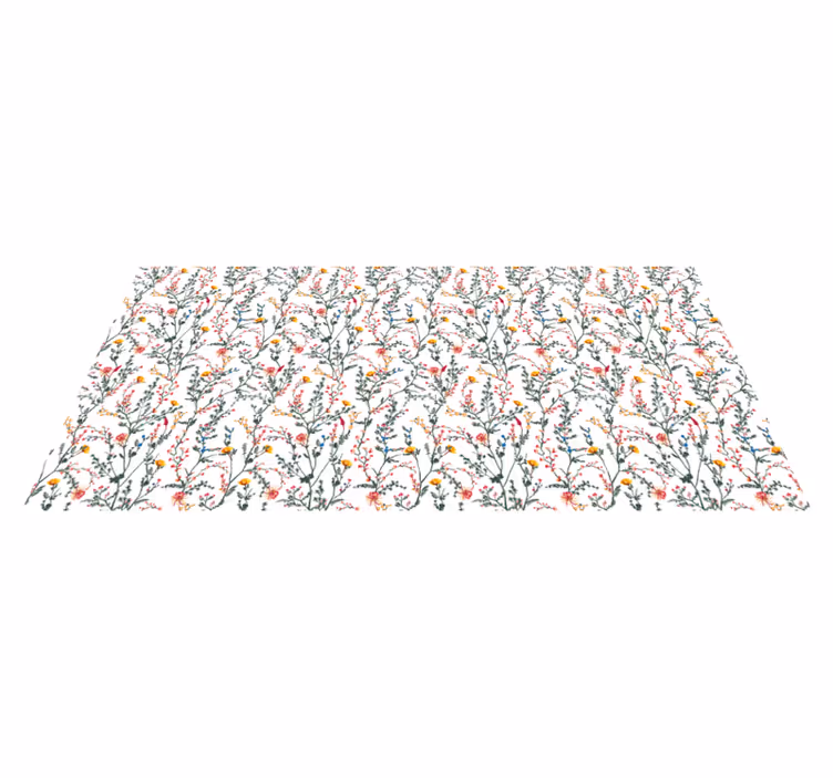 Botanical Oasis floral rug - TenStickers