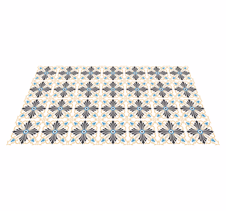 Mosaic rug in elegant mosaic style - TenStickers