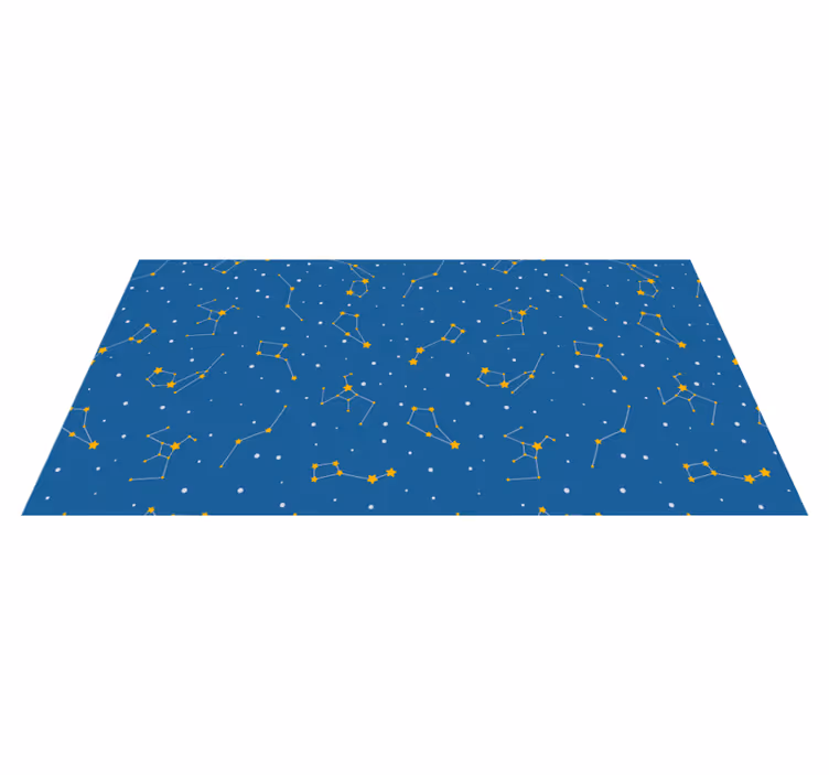 Celestial Night Sky star rug - TenStickers