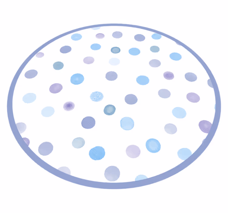 Vibrant Dotted Circles kids rug - TenStickers