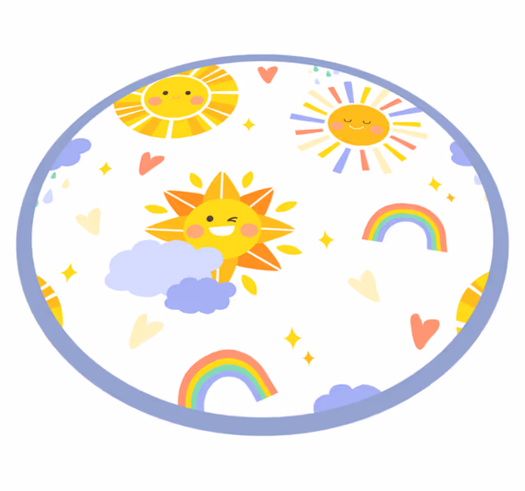 Sunny Smiles Delight kids carpet - TenStickers
