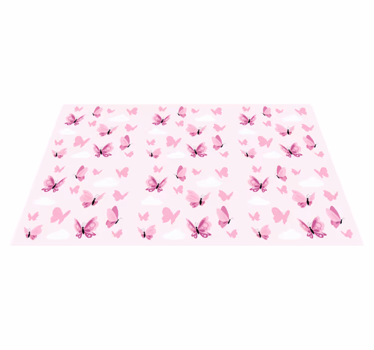 Butterfly Dreams kids carpet - TenStickers