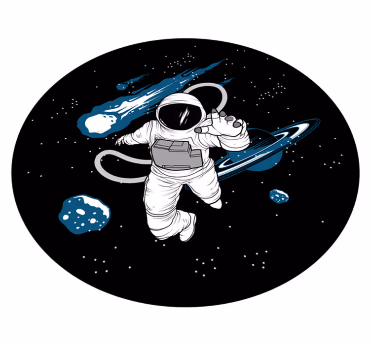 Astro Adventure road map rug - TenStickers