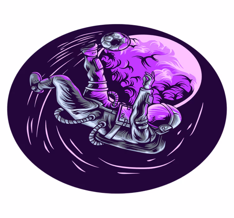 Astronaut Floating star rug - TenStickers