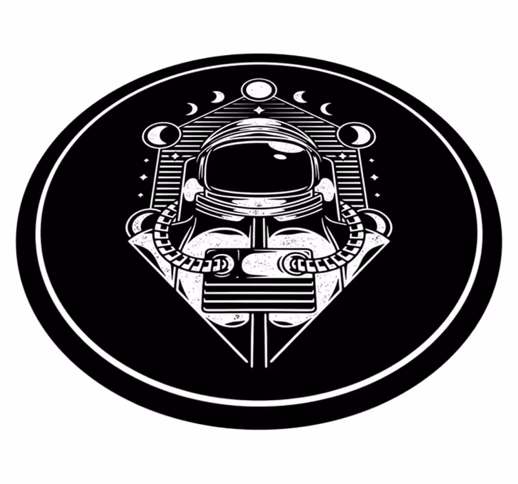 Astronaut Graphic teenage bedroom rug - TenStickers