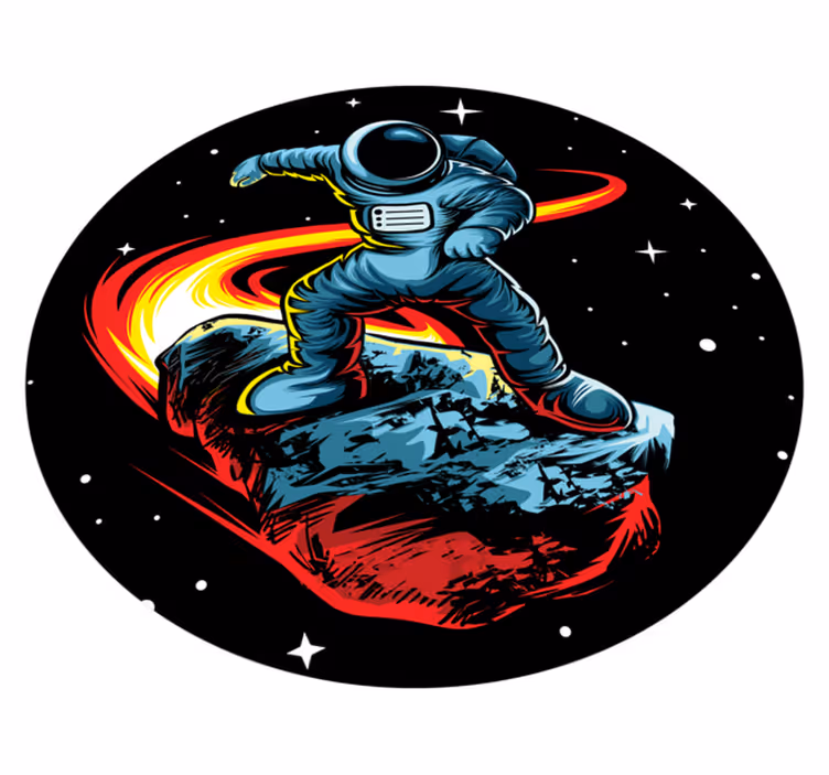 Cosmic Adventure star rug - TenStickers