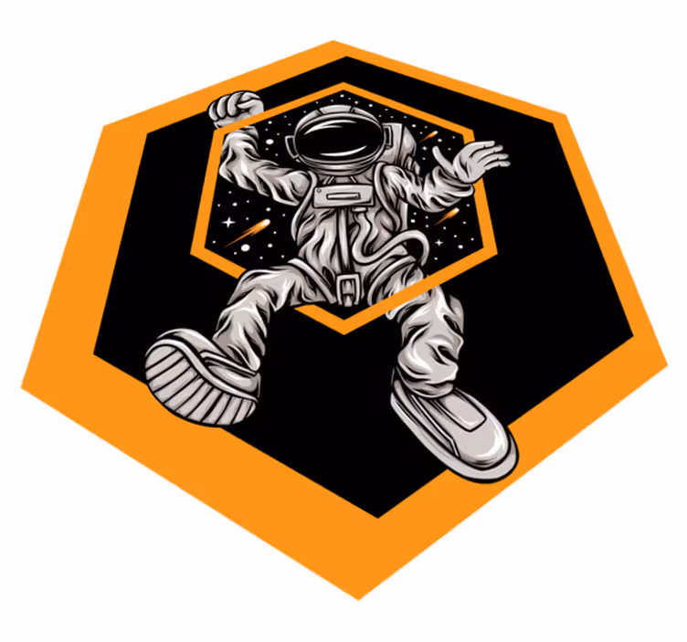 Cosmic Astronaut Adventure star rug - TenStickers