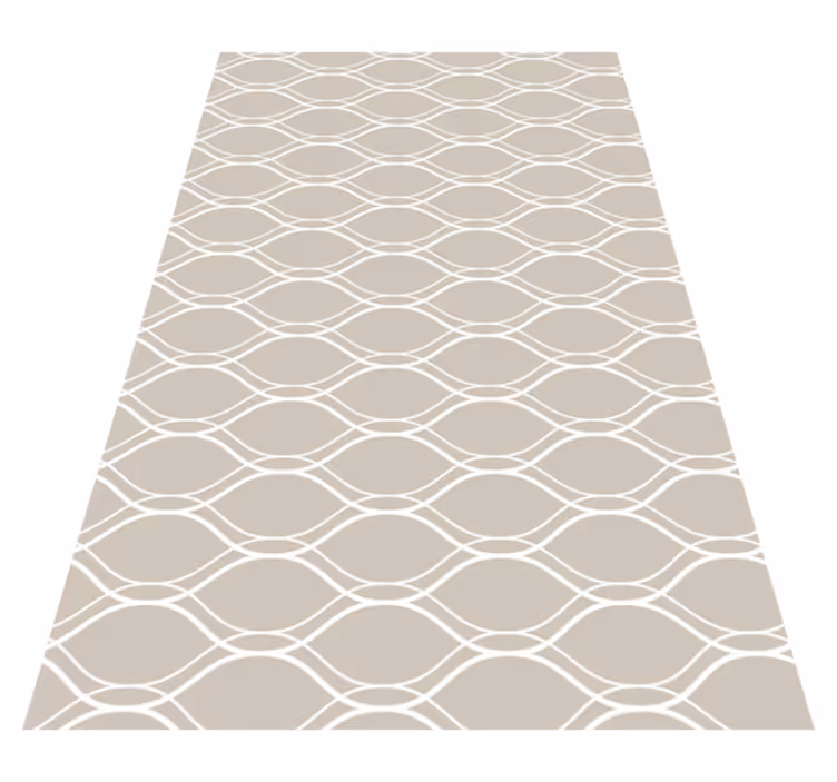 Curvy Line Motif texture rug - TenStickers