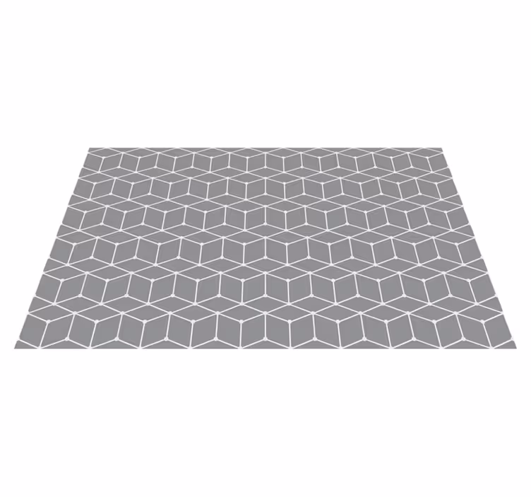 Geometric rug with gray elegant pattern - TenStickers