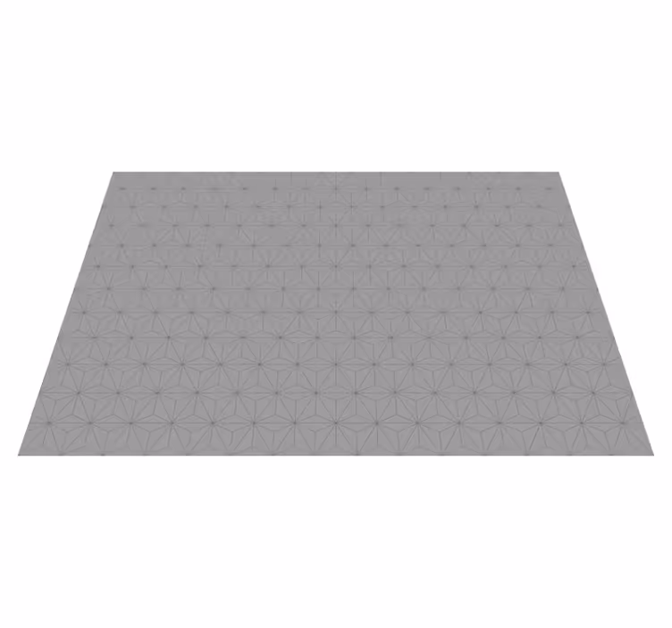 Geometric Grey Motif tile carpet - TenStickers