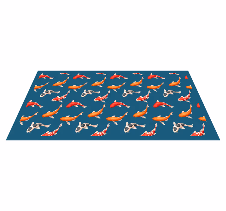 Koi Fish Pattern nature rug - TenStickers