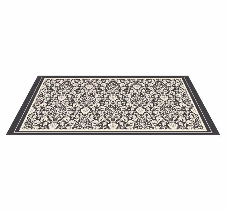 Elegant Botanical Feature vintage rug - TenStickers