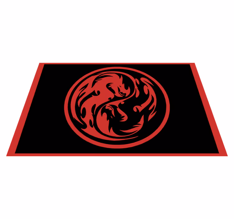 Dragon insignia animal mat - TenStickers