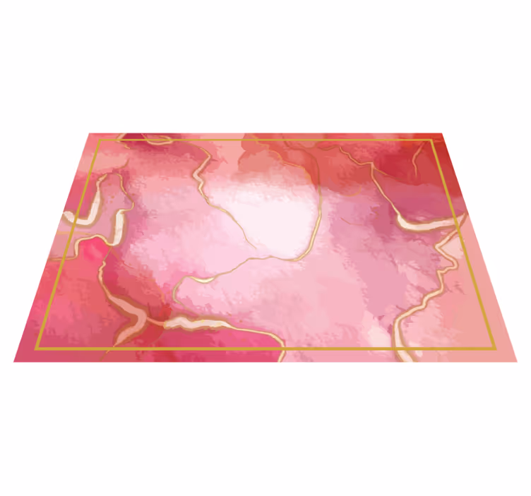 Pink Hues Elegance marble rug - TenStickers