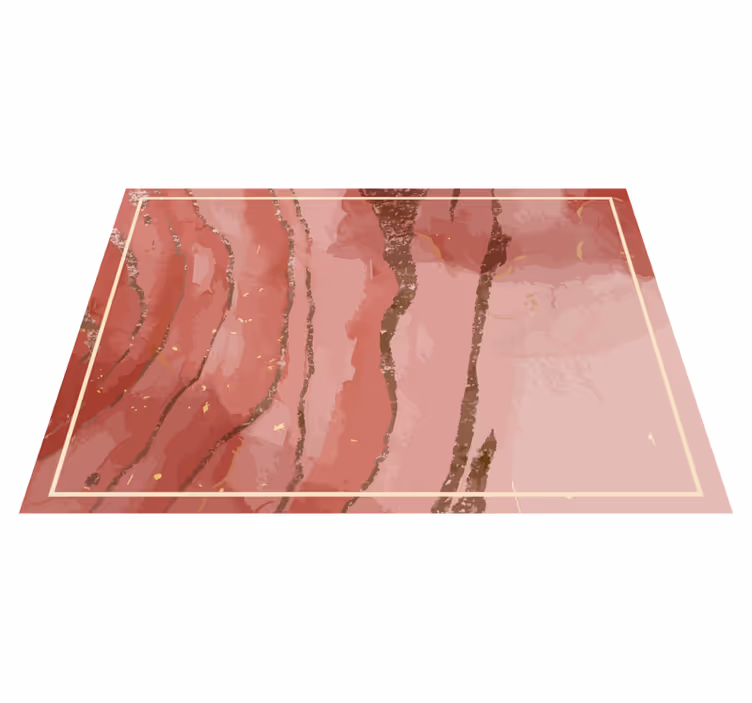 Elegant Pink Swirls marble rug - TenStickers