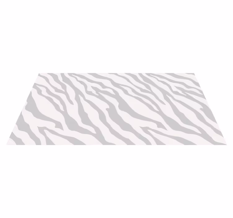 Gray Zebra Stripes animal print rug - TenStickers
