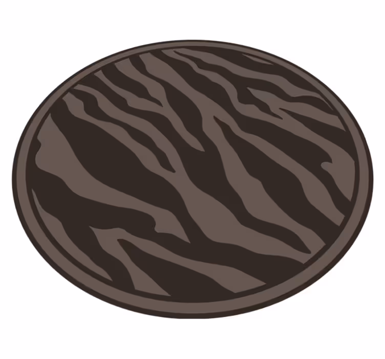 Elegant Zebra Pattern animal print rug - TenStickers