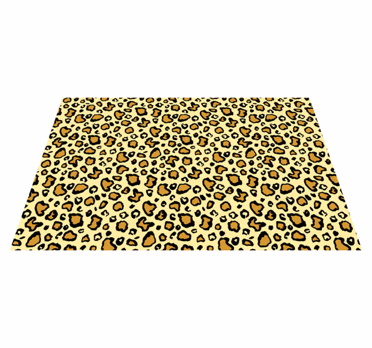 LEOPARD PATTERN PLAYFUL animal print rug - TenStickers