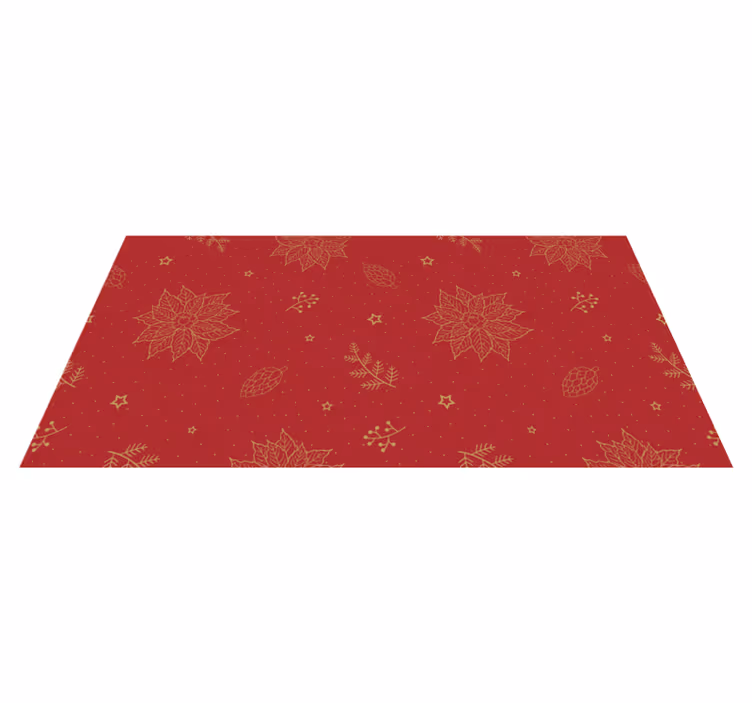 Festive Floral Motifs mandala rug - TenStickers