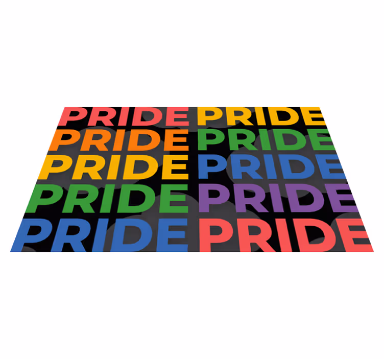 Colorful Pride Statement quote rug - TenStickers