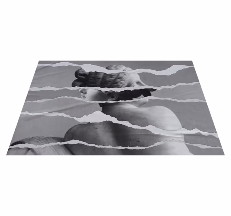 Torn paper effect texture rug - TenStickers
