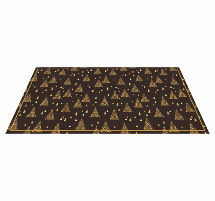 Festive Triangle Patterns christmas rug - TenStickers