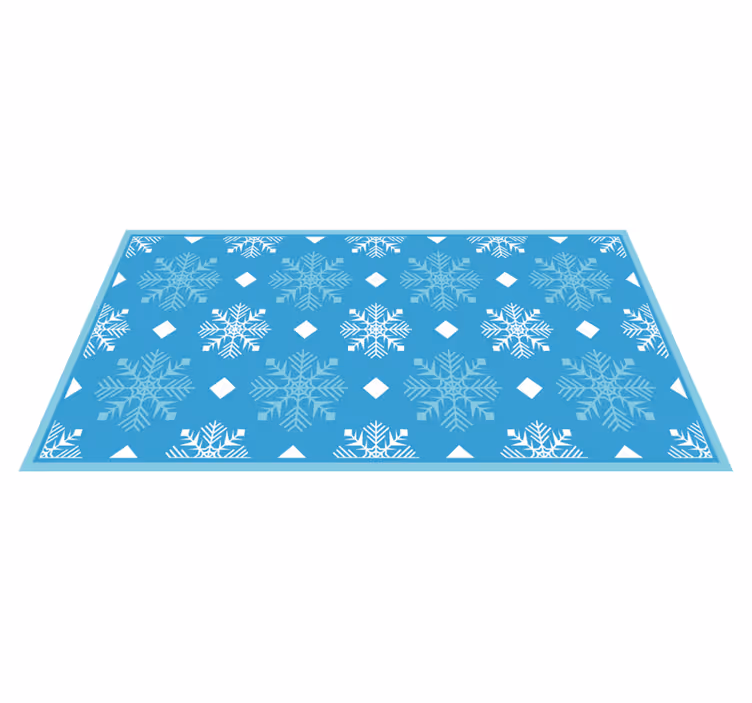 Snowflake Concept christmas rug - TenStickers
