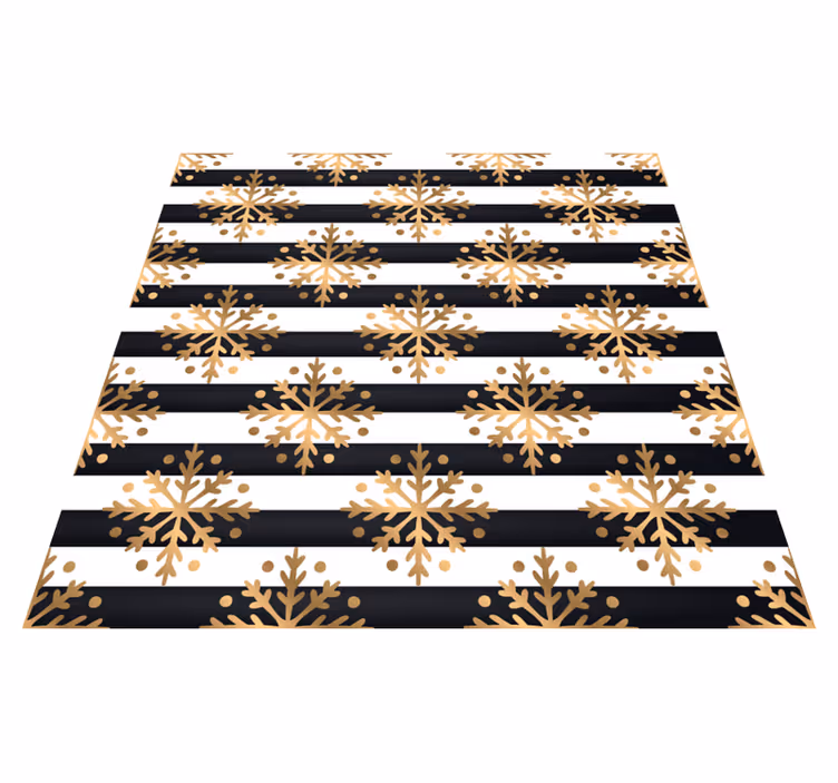 Elegant snowflake pattern christmas rug - TenStickers