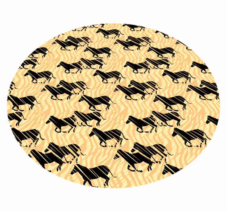 Stylish Horse Pattern animal print rug - TenStickers