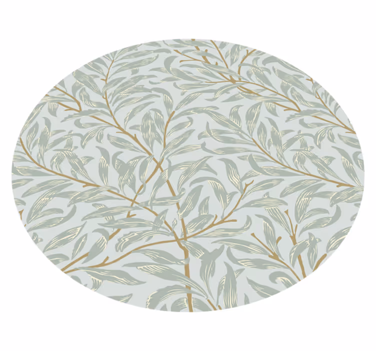 Leafy Green Patterns nature rug - TenStickers