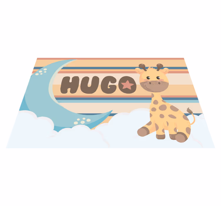 Giraffe Design custom floor mat - TenStickers