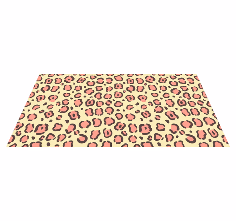 Leopard Patterned Accents animal print rug - TenStickers