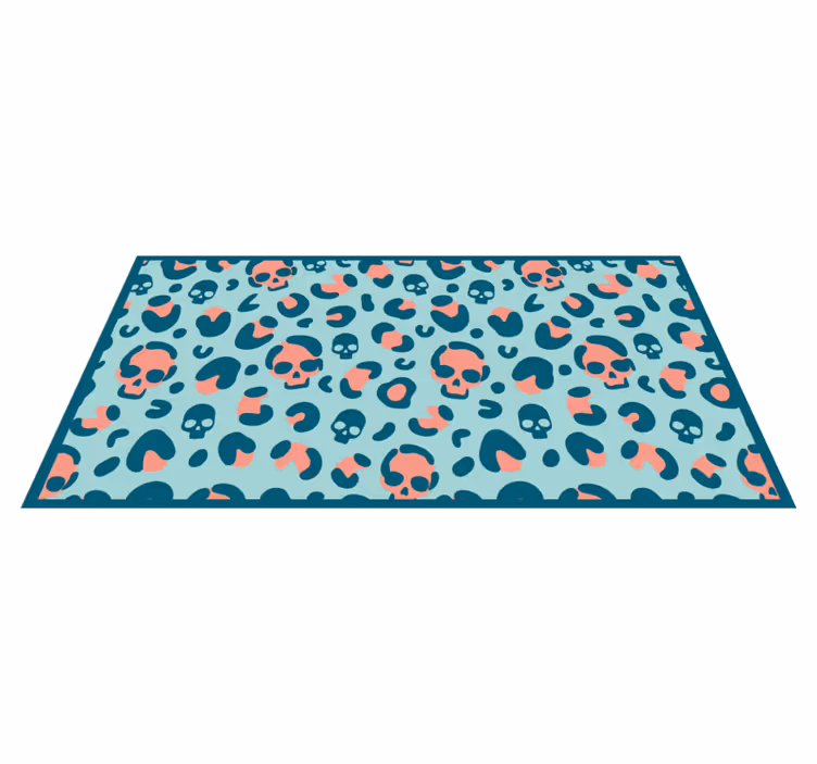 Skull Pattern Play animal print rug - TenStickers