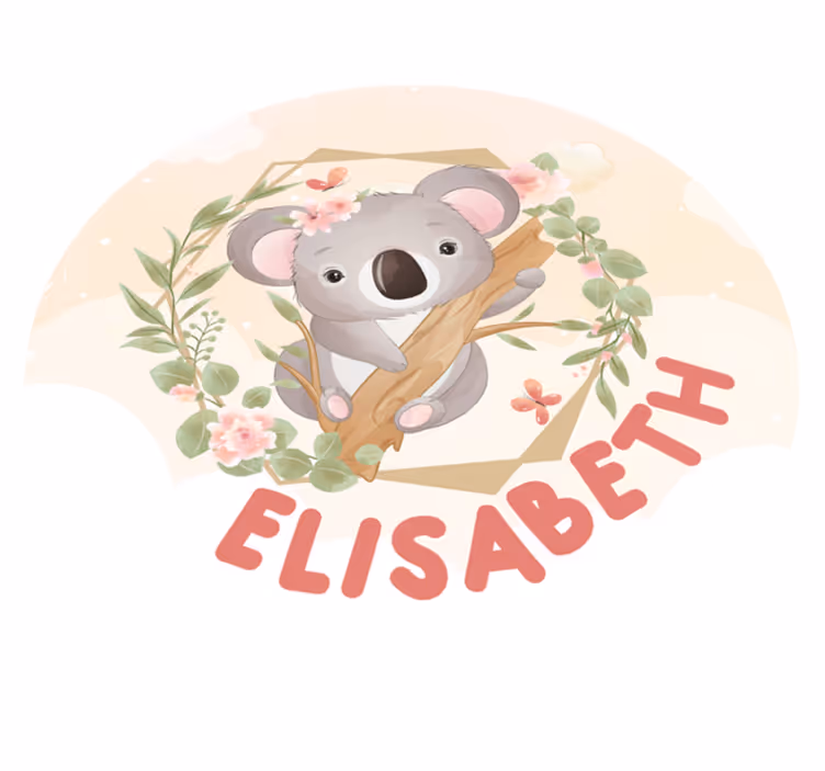 Custom floor mat featuring adorable koala artwork - TenStickers