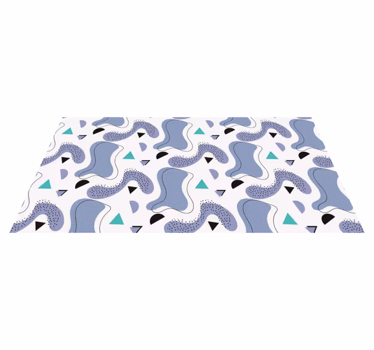 Abstract Shapes Motif minimalistic rug - TenStickers