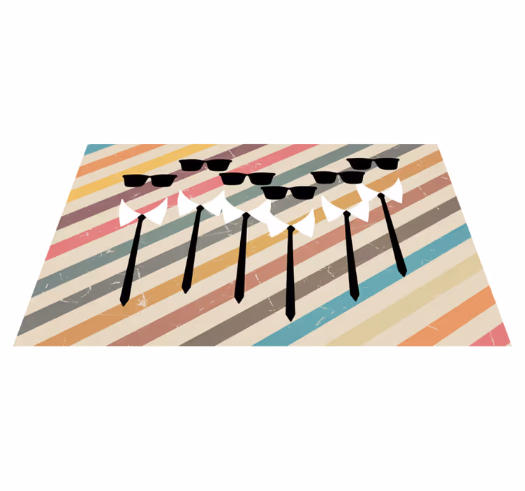 Dapper Group Attire stripes rug - TenStickers