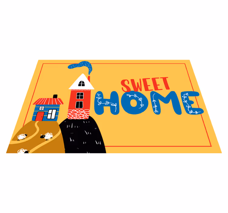 Sweet home entrance hall rug - TenStickers