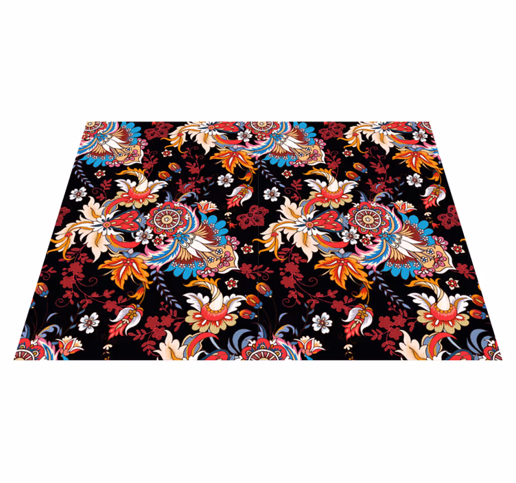 Botanical Inspiration mandala rug - TenStickers