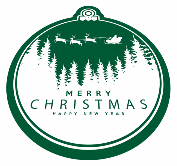 Sleigh Ride christmas rug - TenStickers