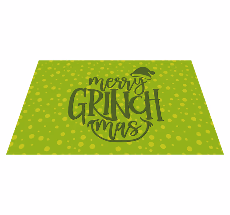 Grinchmas cheer christmas rug - TenStickers