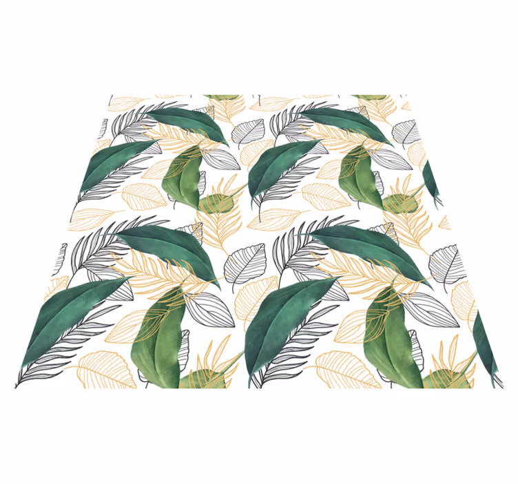 Rich Foliage Element nature rug - TenStickers