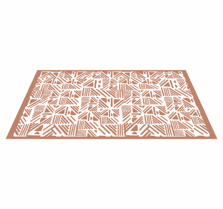 Contrasting Pattern geometric rug - TenStickers