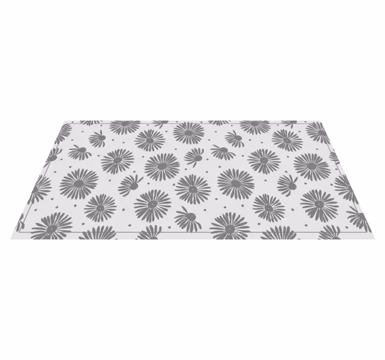 Stylish Floral Pattern nature rug - TenStickers