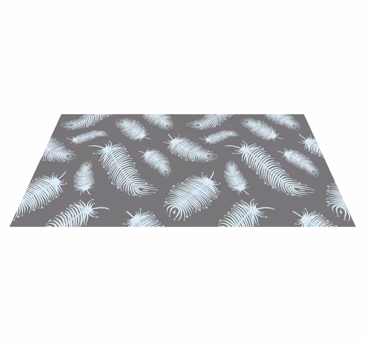 Feather-Like Motifs kids rug - TenStickers