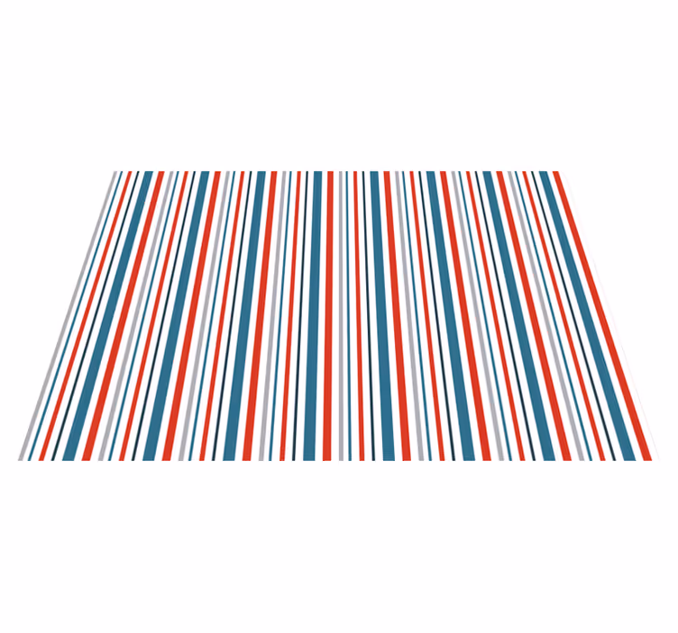 Stripes rug with lively striped pattern - TenStickers