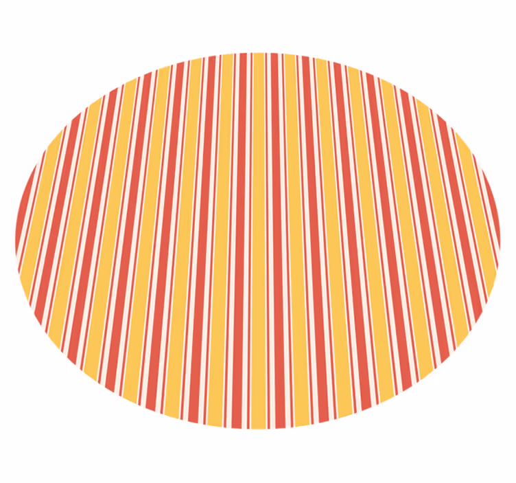 Yellow and purple stripes rug - TenStickers
