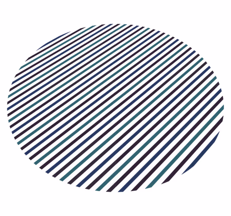 Grey and green stripes rug - TenStickers