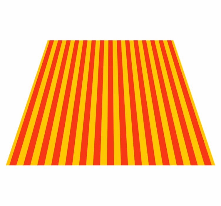 Vertical red and yellow stripes rug - TenStickers