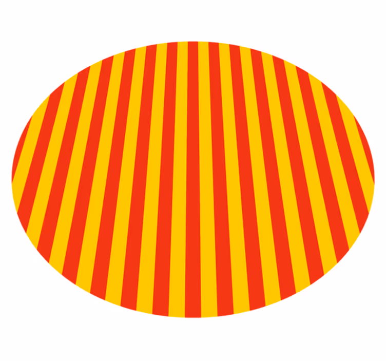 Stripes rug in vibrant striped display - TenStickers